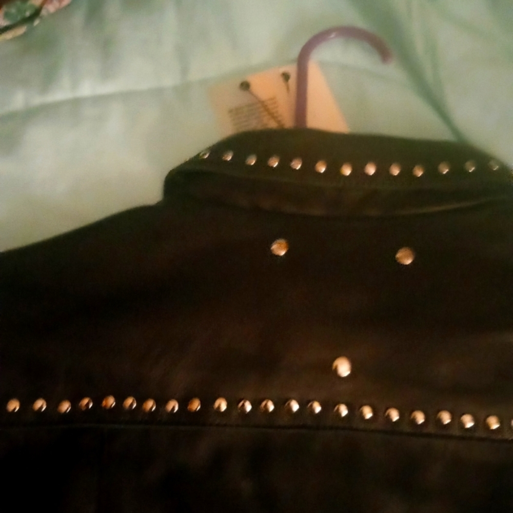 Women's be edgy studded leather jacket